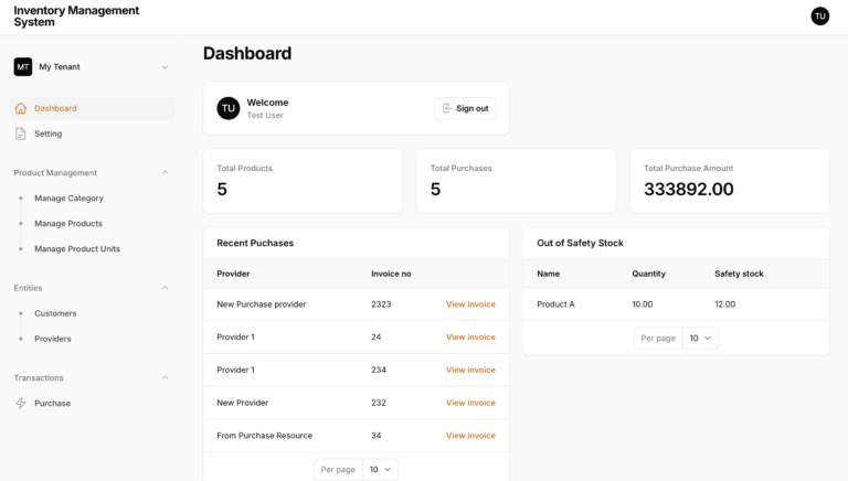 Dashboard Page Using Filament