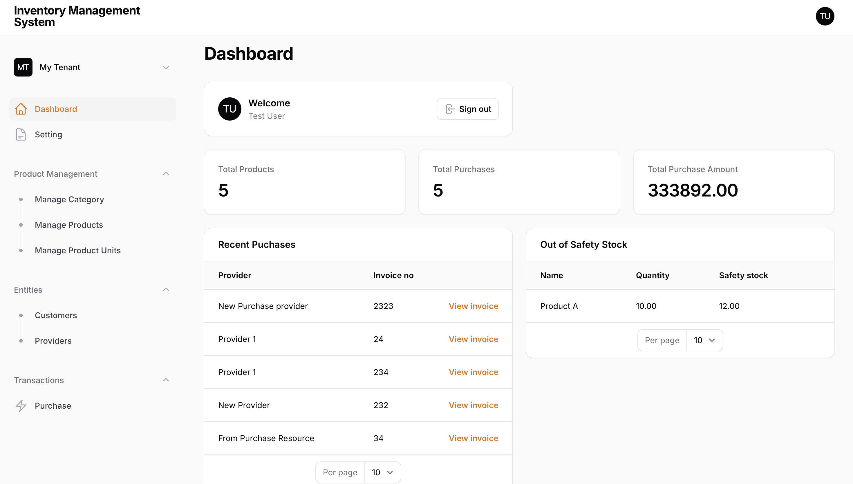 Dashboard Page Using Filament