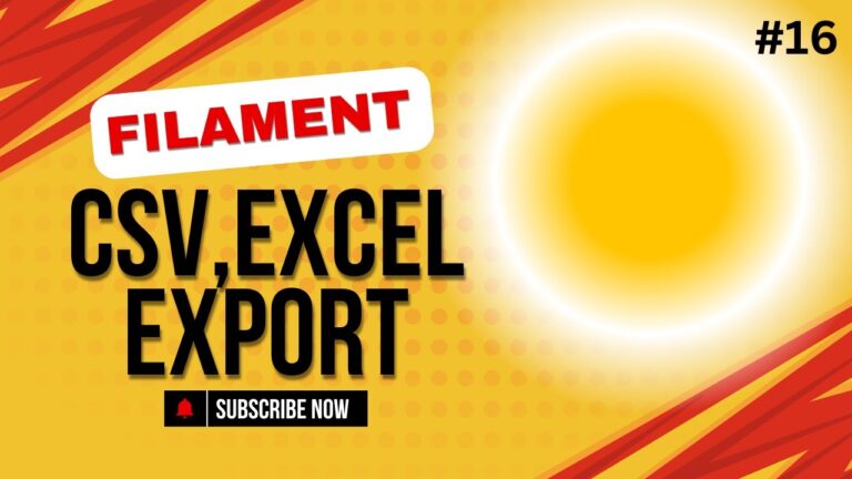 Filament Exports – Transform Your Data with CSV and Excel!