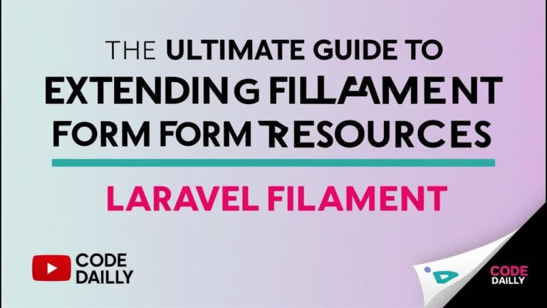 The Ultimate Guide to Extending Filament Form Resources