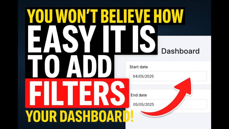 How to add filters on dashboard page for widgets?