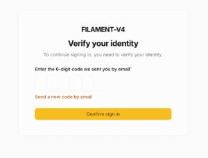 Set Up Email Authentication in Filament Admin Panel